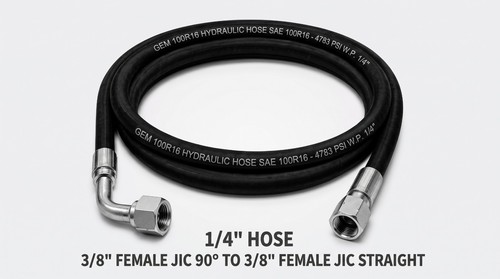 Wire hydraulic hose - 2, 1/4"